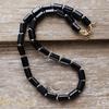Luxury natural stone crystal 7 colors simple fashion European and American popular jewelry hexagonal column collarbone chain necklace jewelry