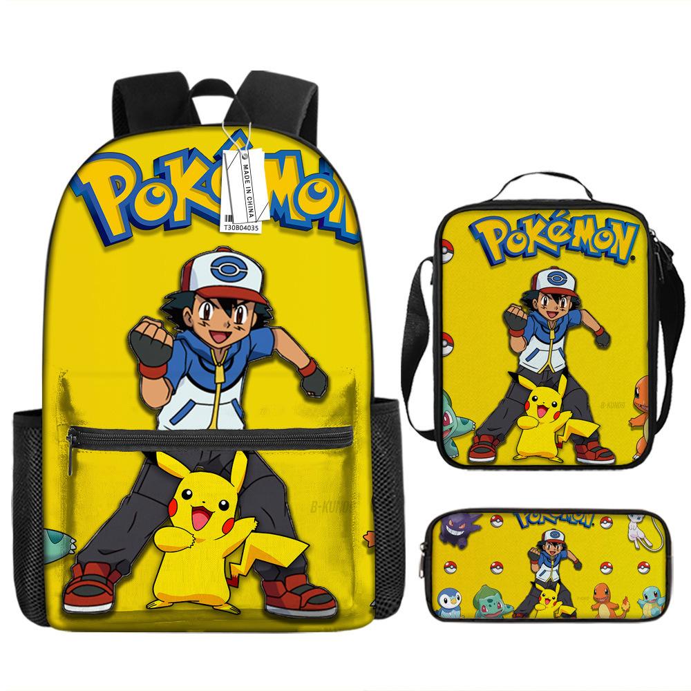Школьный сезон Студент Школьная сумка Покемон Рюкзак Pokémon Мультяшная сумка Пенал