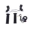 Set Motorcycle ATV 7/8" Handlebar Hand Grips Kill Stop Switch Twist Brake Levers