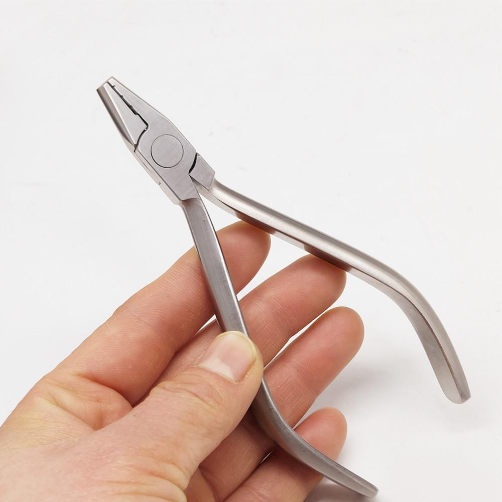 Dental Orthodontic Hollow Chop Contouring Arch Forming Plier Stainless Steel Heavy Wire Bending Tool with 3 Grooves Autoclavable Dentist Tools