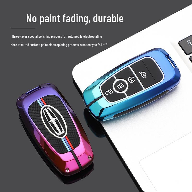 Совместимый металлический чехол для ключа для моделей Lincoln: Corsair, Aviator, Navigator, MKX, Continental, MKZ, MKC