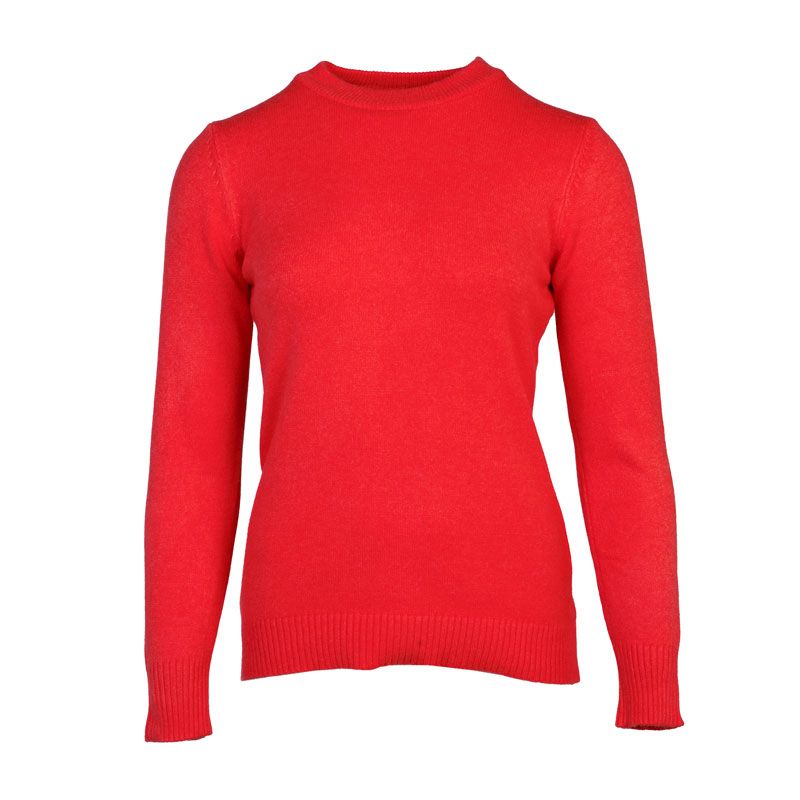 BELLE FEMME Женский свитер с круглым вырезом из шерсти и кашемира