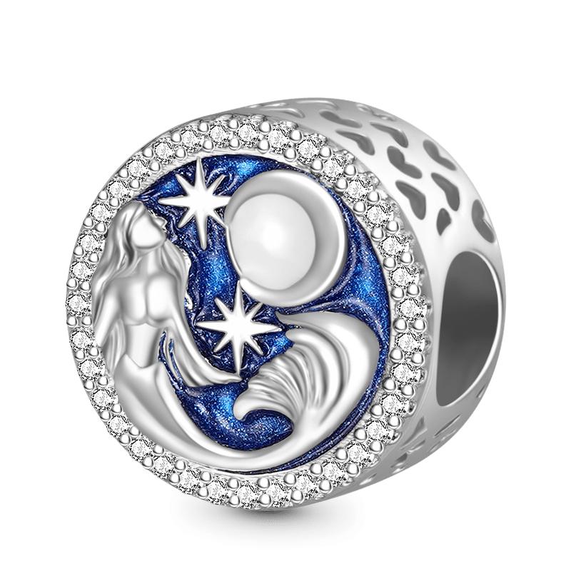 Новые Синие Морские Существа Ракушка Медуза Черепаха Акула Медная Подвеска-Шарм Подходит Для Оригинального Браслета DIY Женские Украшения
