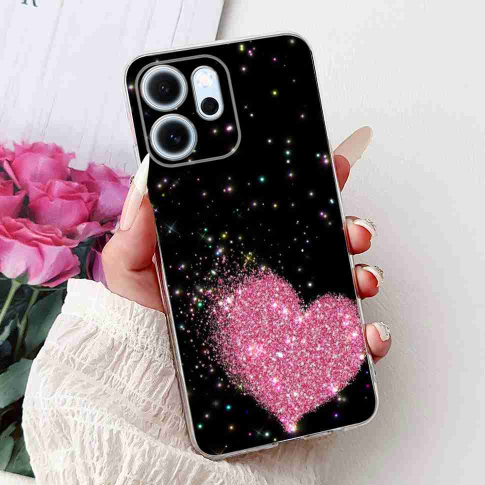 For Oppo Reno14 F 5G CPH27436.57" Case Colorful Butterfly Flowers TPU Soft Silicone Cover For Oppo Reno 14 F RENO14F Phone Cases