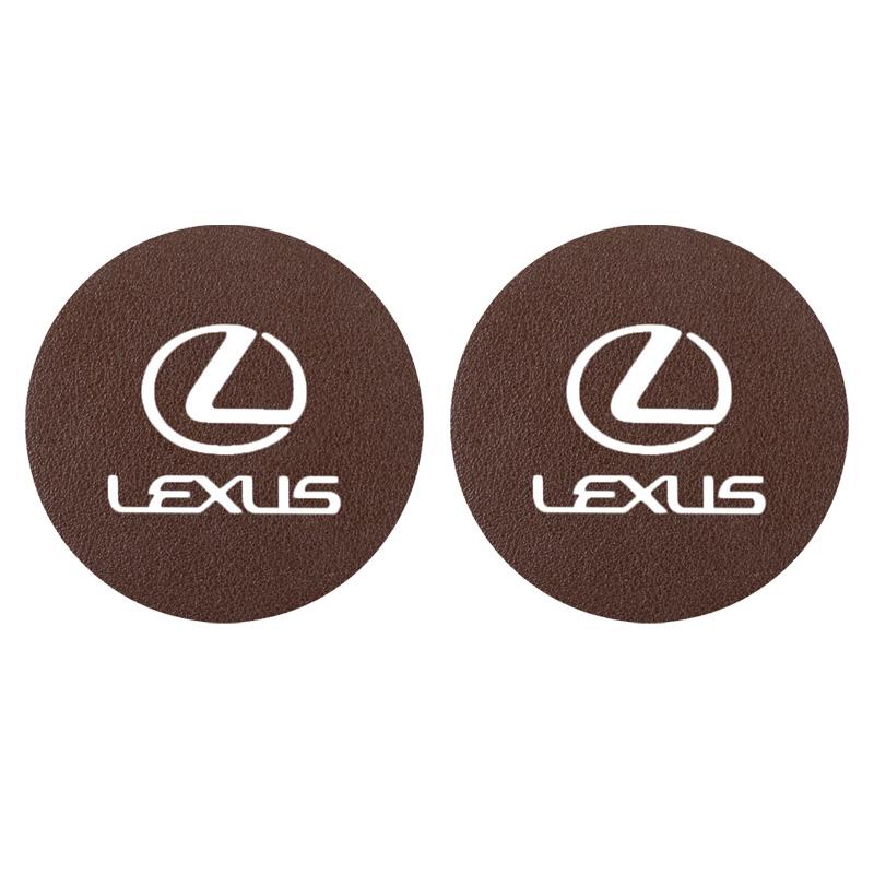AGQ3   2Pcs Car Coaster Silicone Water Cup Mat Anti Slip Cup holder Pad For Lexus RX330 IS250 Ct200h ES300h RX350 IS300h LS430 keychain