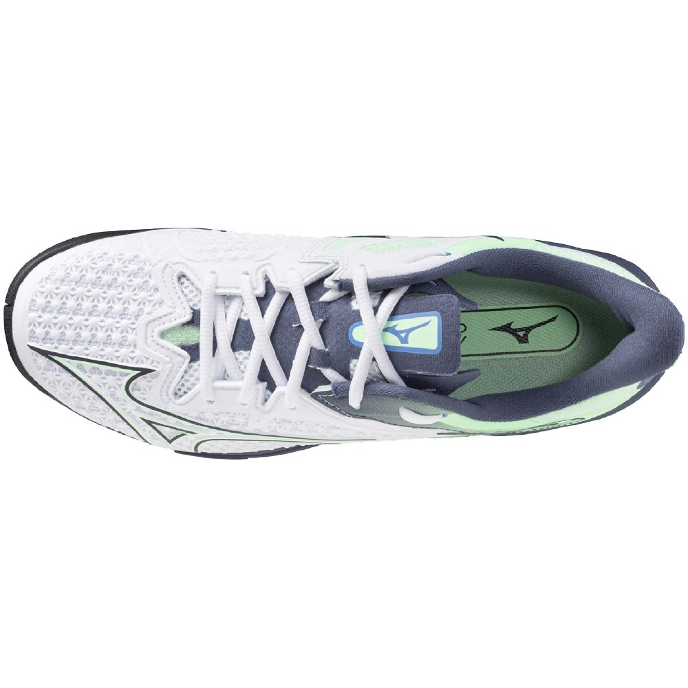 Tennis Shoes Wave Exceed Tour 6 AC All Court Club Activities Lightweight Game Court Soft White X Mint X Navy Cm 2E [Mizuno] 28.0