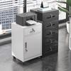 Office Mobile Storage Cabinet with Lock: Under-Desk Sheet Metal File and Drawer Organizer