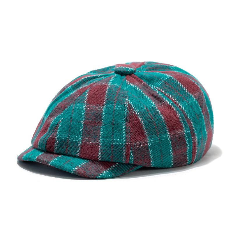 Кепка Forward в цветную клетку женская осенне-зимняя кепка Newsboy для мужчин восьмиугольная кепка