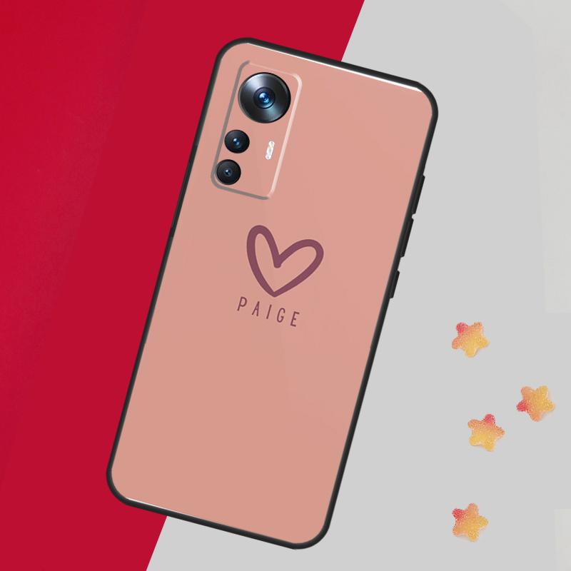 Personalized Name Pastel Custom Case For Xiaomi 14 13 11T 12T 13T Pro 12 Lite 12X POCO X3 X5 Pro X4 F4 M5 M5s F3 F5 Cover