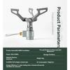 BRS-3000T Титановые Мини Газовые Горелки для Кемпинга 25г Цельная Карманная Плита Outdooor Пеший Туризм Складная Кухонная Печь Портативная