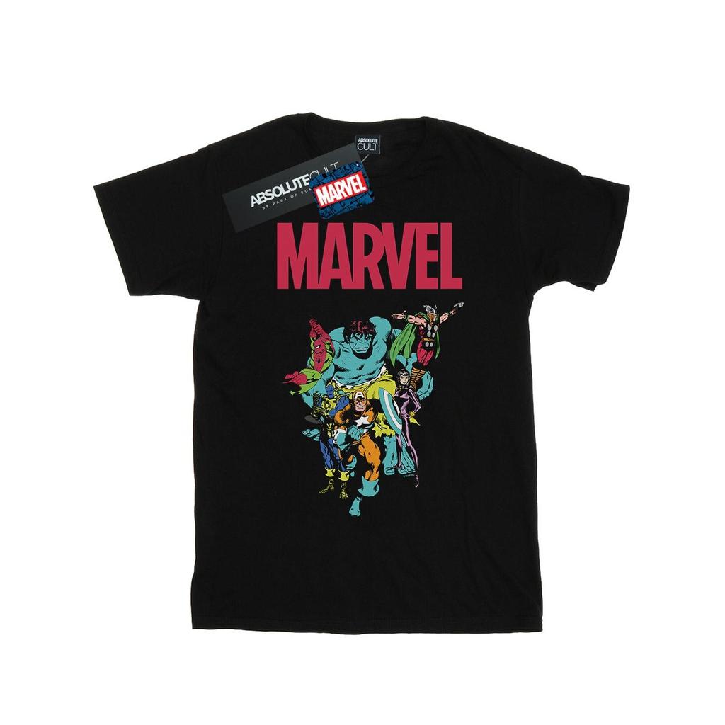 Marvel Womens/Ladies Avengers Pop Group Cotton Boyfriend T-Shirt