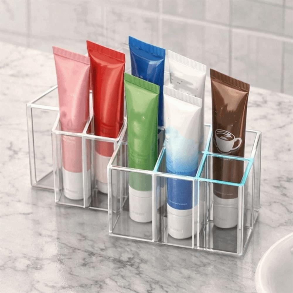 Transparent Divided Storage Pen Holder Fish-Shaped Cosmetics Storage Rack Bedroom Storage