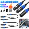 Кабель-разветвитель XLR 50 см 1 XLR папа на 2 XLR мама Кабель-разветвитель XLR Y Шнур-разветвитель для микрофона для усилителя микрофона микшера