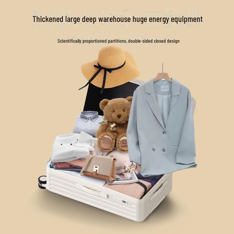 2024 Многофункциональный чемодан на колесиках: 20-дюймовый женский чемодан для ручной клади и 24-дюймовый мужской чемодан с паролем