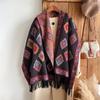 Ethnic Style Diamond Fashion Tourism Yunnan Xinjiang Warm Tassel Scarf Shawl Women