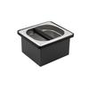 Watchget Espresso Coffee Knock Box, Durable Stainless Steel Dump Bin for Coffee Grounds, Removable Non-Slip Base, Coffee Grounds Container for