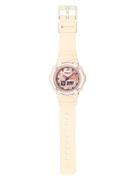 Casio Женские часы Baby-G, смола, 100 м водонепроницаемые, аналоговые, ударопрочные, кварцевые, BGA-280-4A2