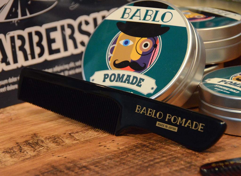 BABLO POMADE Оригинальная расческа для помады Сделано в Японии Мужская, Стайлинг, Парикмахерская,