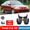 FOR Civic 4dr Sedan 1996-2003 Mudflaps Guard Splash Mudguards Fender Mud Flap Car Accessories Auto Styline Front Rear 4pcs