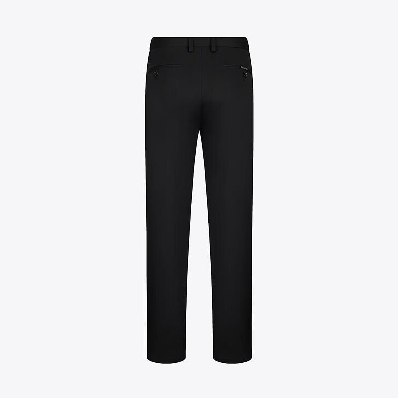 Qipai Men's Bamboo Fiber Blend Business Casual Straight-Leg Pants