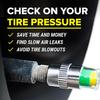 4PCS Car Tire Pressure Caps Tire Valve Cap with Pressure Indicator Tyre Pressure Monitor Valve Caps Air Alert Auto Accessories Tire Chucks 1