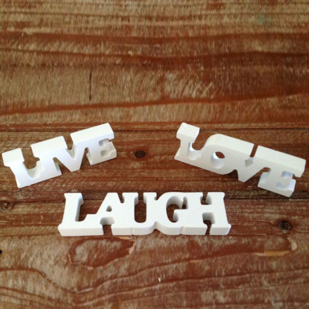 Wooden English Alphabet Decoration Crafts Desktop Ornaments Letters Ornaments Wedding Supplies