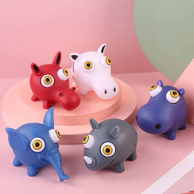 Мягкая игрушка в виде животного, милый антистрессовый мячик, сжимаемый подмигивающий кукла, игрушки Abraact, мягкие липкие игрушки для снятия стресса, забавный подарок J79