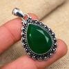 Green Onyx Gemstone Handmade 925 Solid Sterling Silver Jewelry Pendant For Women