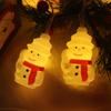 LED Christmas decoration, Christmas snowman, festive atmosphere, Christmas tree decoration, colorful light string