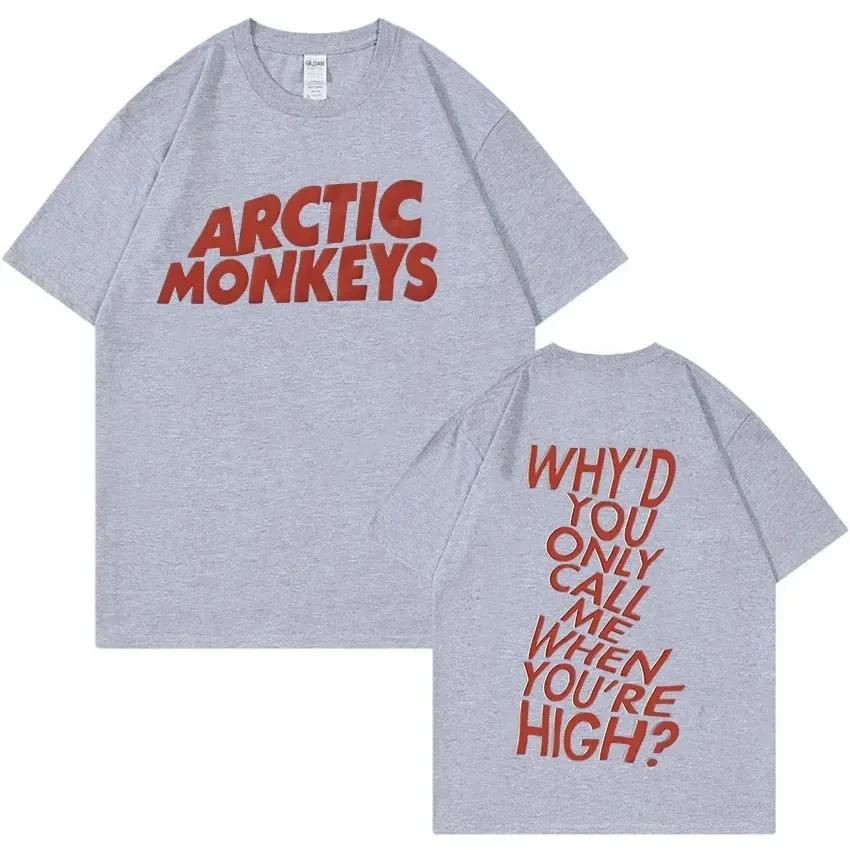 Arctic Monkeys Rock Band T Shirt Fashion Hip Hop UnisexTshirt Clothes Manga Short Sleeve Tee Streetwear Y2k Trend Tops