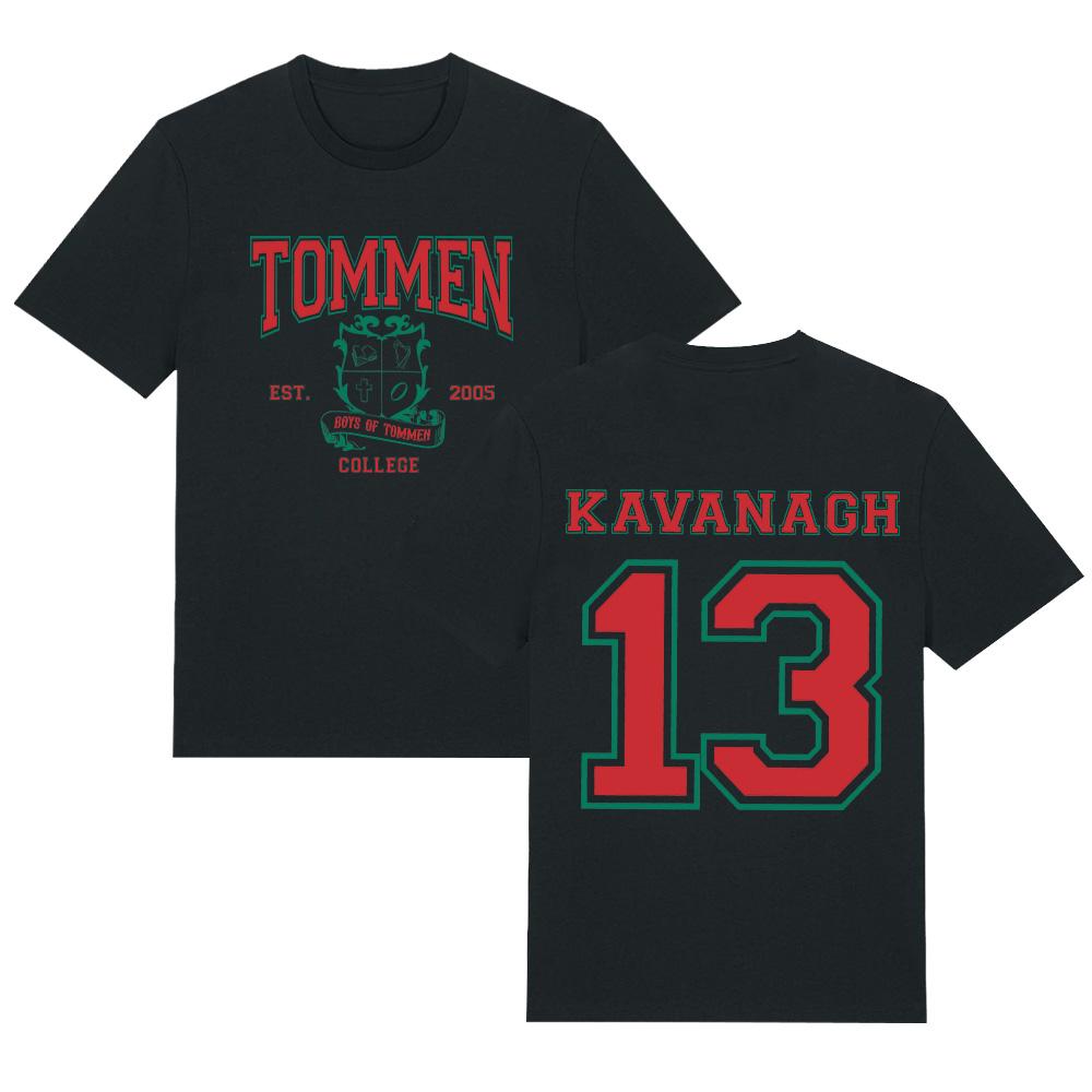 Футболки Tommen College Kavanagh 13 Подарок для книголюба Высококачественная футболка из чистого хлопка Унисекс Повседневная одежда