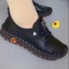2024 New Spring Sneakers Women Shoes Loafers Lace Up Leather Flat  Casual Comfortable Mom Shoe Mujer Zapatos Chaussure Femme