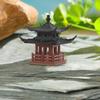 Mini Pagoda Statue Fairy Garden Decor Ancient Building Model Japanese Pavilion Decorations Zen Garden Aquarium Bonsai Decor