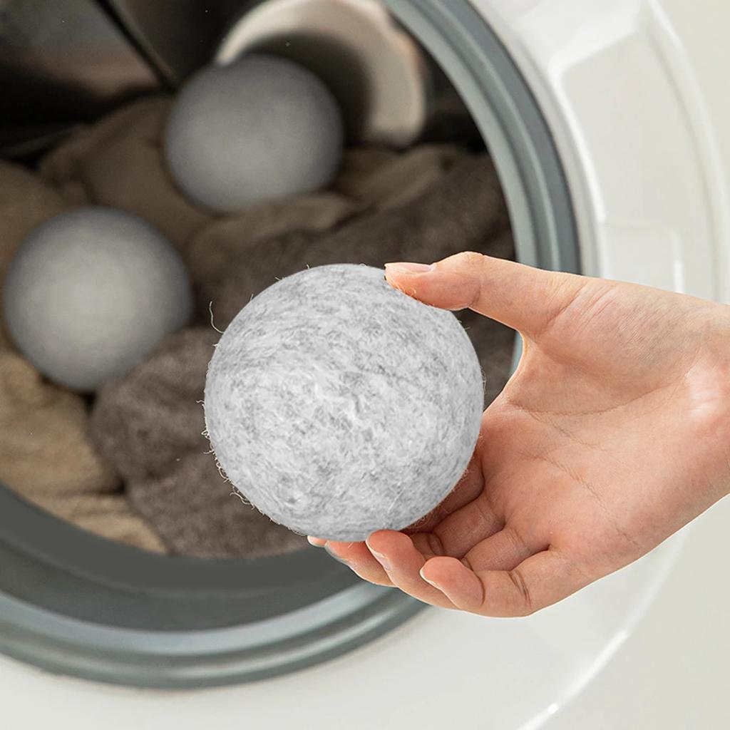 5pcs- Hot Wool Dryer Balls Reusable Softener Laundry Laundry Ball Washing Machine Accessories Home Washing Balls Wool