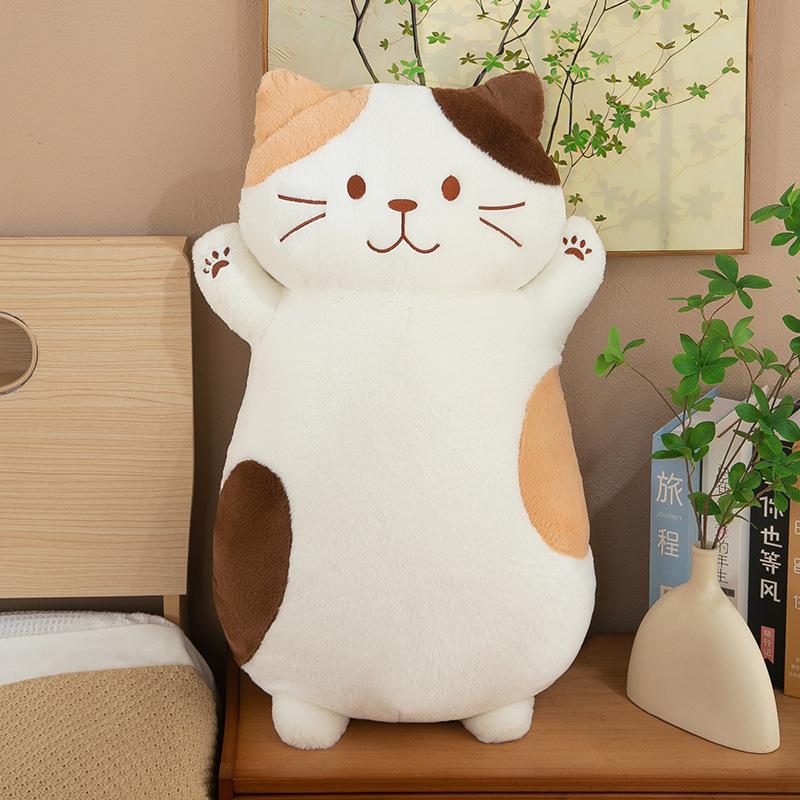 Милая плюшевая игрушка кошка-сыр из кроличьего меха, детская подушка для сна, домашняя подушка, детская подушка для сна на боку, украшение для автомобиля