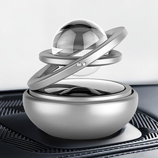 Автомобильный двойной кольцевой вращающийся очиститель освежителя воздуха с подвеской на солнечной энергии