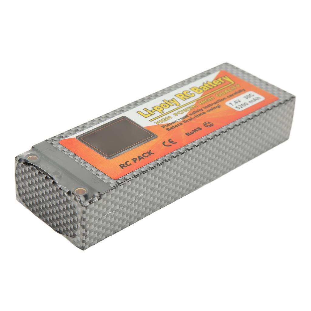 5200mAh Lipo Battery 30C Discharge Rate 7.4V 2S T Shape Plug RC Battery Power for RC Helicopter Car