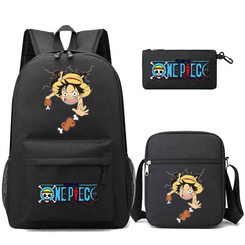 3 шт./компл. аниме цельный противоугонный рюкзак с моющейся сумкой через плечо пенал для девочек мальчиков подростков детей студентов рюкзак для отдыха Mochila