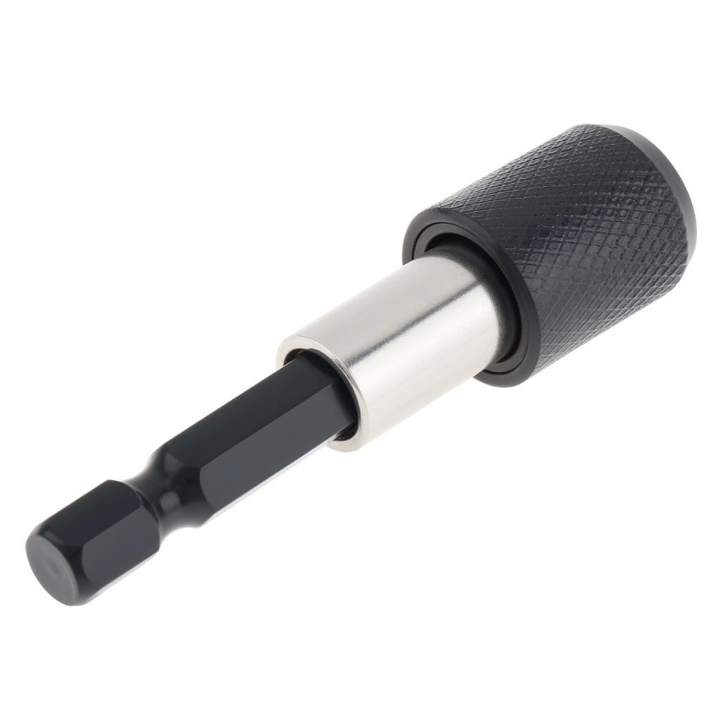 2pcs/4pcs 60mm-140mm Scalable Magnetic Screw Drive Guide Drill Bit for Nuts Drill and Handheld Driver, 1/4 Inch Hex Shank Extension Adapter