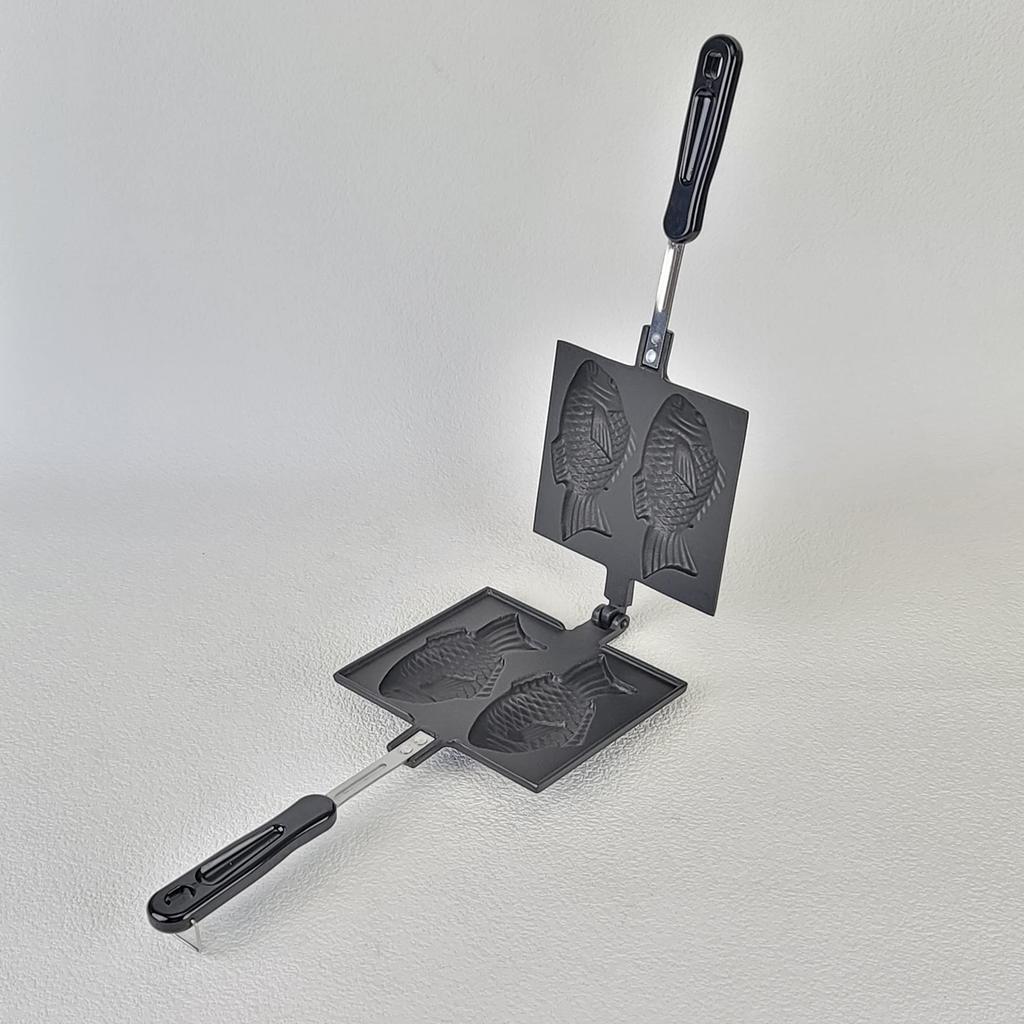 Посуда Iwachu Iwachu Taiyaki, черная, запеченная, 12 x Для открытого огня Nambu Tekki 24030, черная, размер Taiyaki, 12 x (Тай 6.5см) 6.5cm