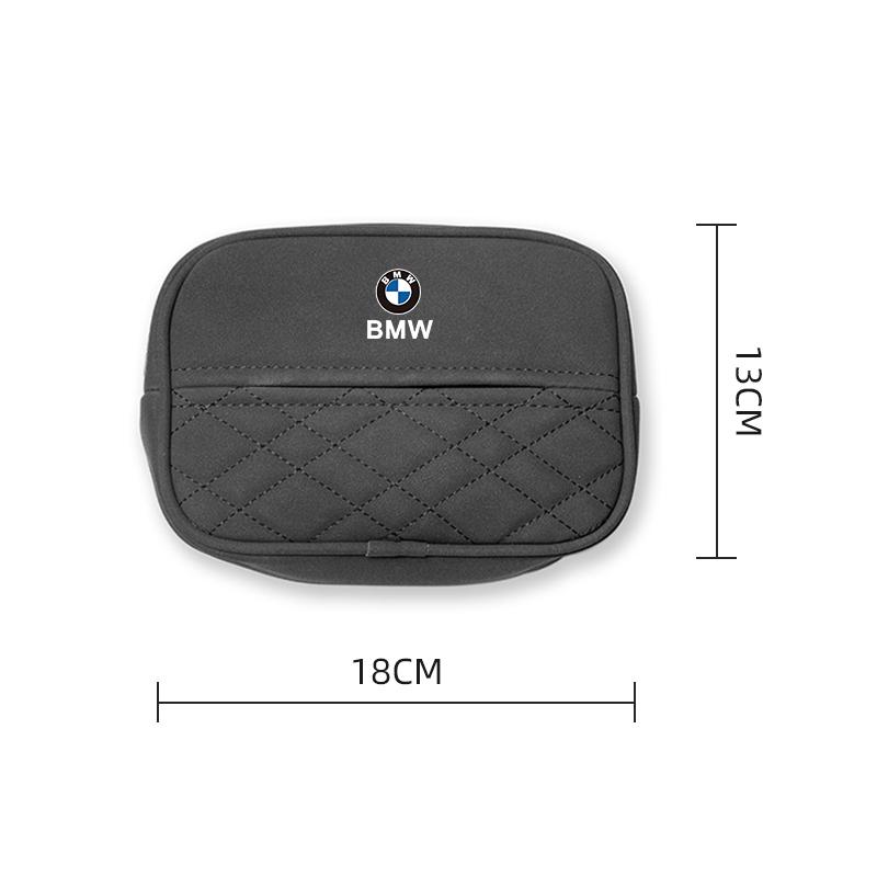 BBJC4 BMW Car Tissue Box Seat Back Hanging Storage Bag Carton sticker For F30 X2 X4 E90 F20 E36 E87 E92 E91 X3 X1 E28 E46 E60 E70 E39