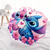 Stitch,Love Automatic Umbrella   Tri fold Portable Umbrella, Best Holiday Gift for Men and Women, Durable Iron Frame, Playful Design, Sturdy