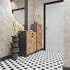 Chest Of Drawers 2D Grafit-Wotan Two-Door Cabinet Anthracite Rob