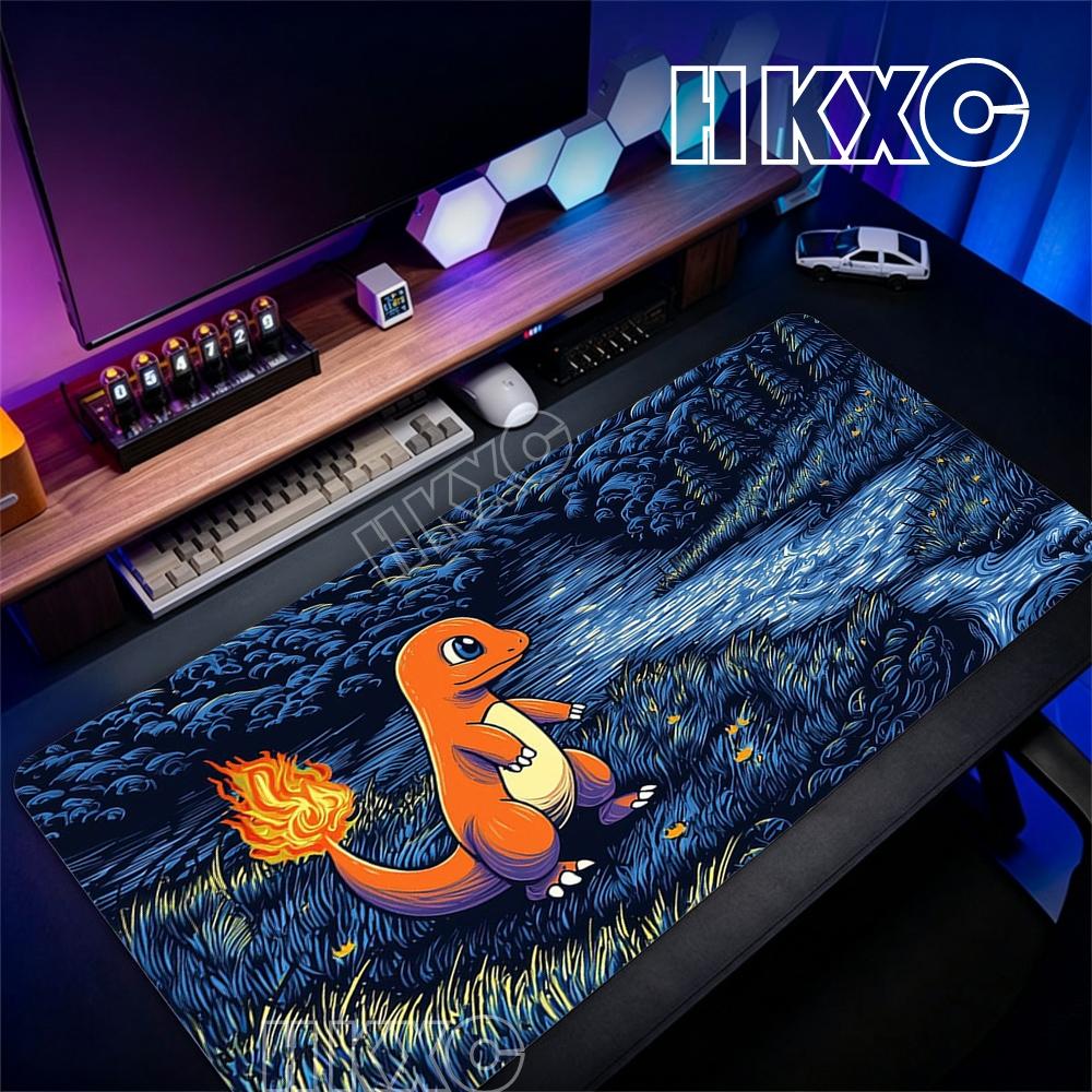 Gamer Mouse Pad Pokemon MousepadLarge XXL Keyboard Mousepad Natural Rubber Carpet Anti-slip Laptop HD PC Accessories Big Carpet