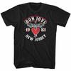 Bon Jovi New Jersey 1983 Мужская футболка Мерч Рок-музыки