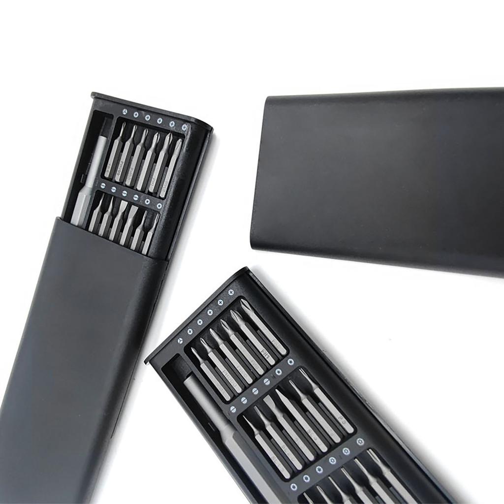 24-in-1 Precision Screwdriver Set with Aluminium Alloy Handle, Highly Hardened Metal Bits, Swivelling Design, Disassembly Kit