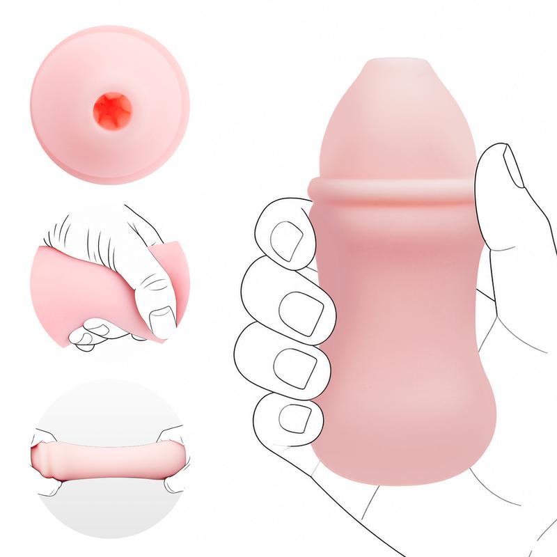 Artificial Masturbator Cup Male Realistic Vagina Soft Pocket Pussy Deep Throat Oral Blowjob Silicone Massager Sex Toys for Men