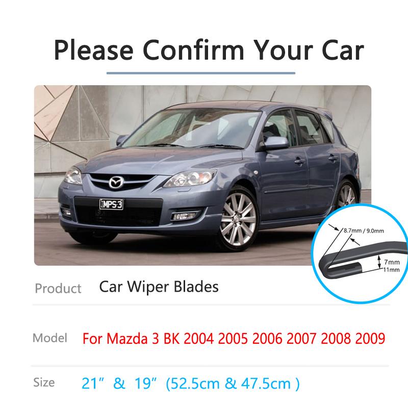2x для Mazda 3 Mazda3 BK MK1 2004 2005 2006 2007 2008 2009 комплект передних и задних щеток стеклоочистителя аксессуар для чистки лобового стекла