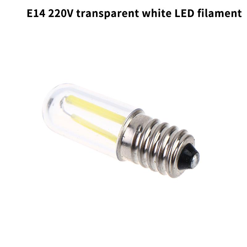 E14 COB 220V Светодиодные лампы для швейных машин, морозильных камер, антибликовые, высокая яркость, мини-лампа для домашнего холодильника