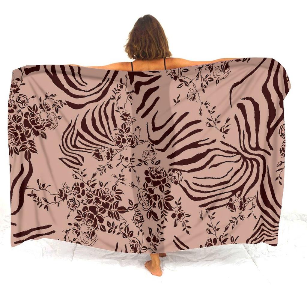 Resort Seaside Tourism Tribal Ethnic Style Women'S Sarong Polynesian Print Custom Seaside Beach Dress